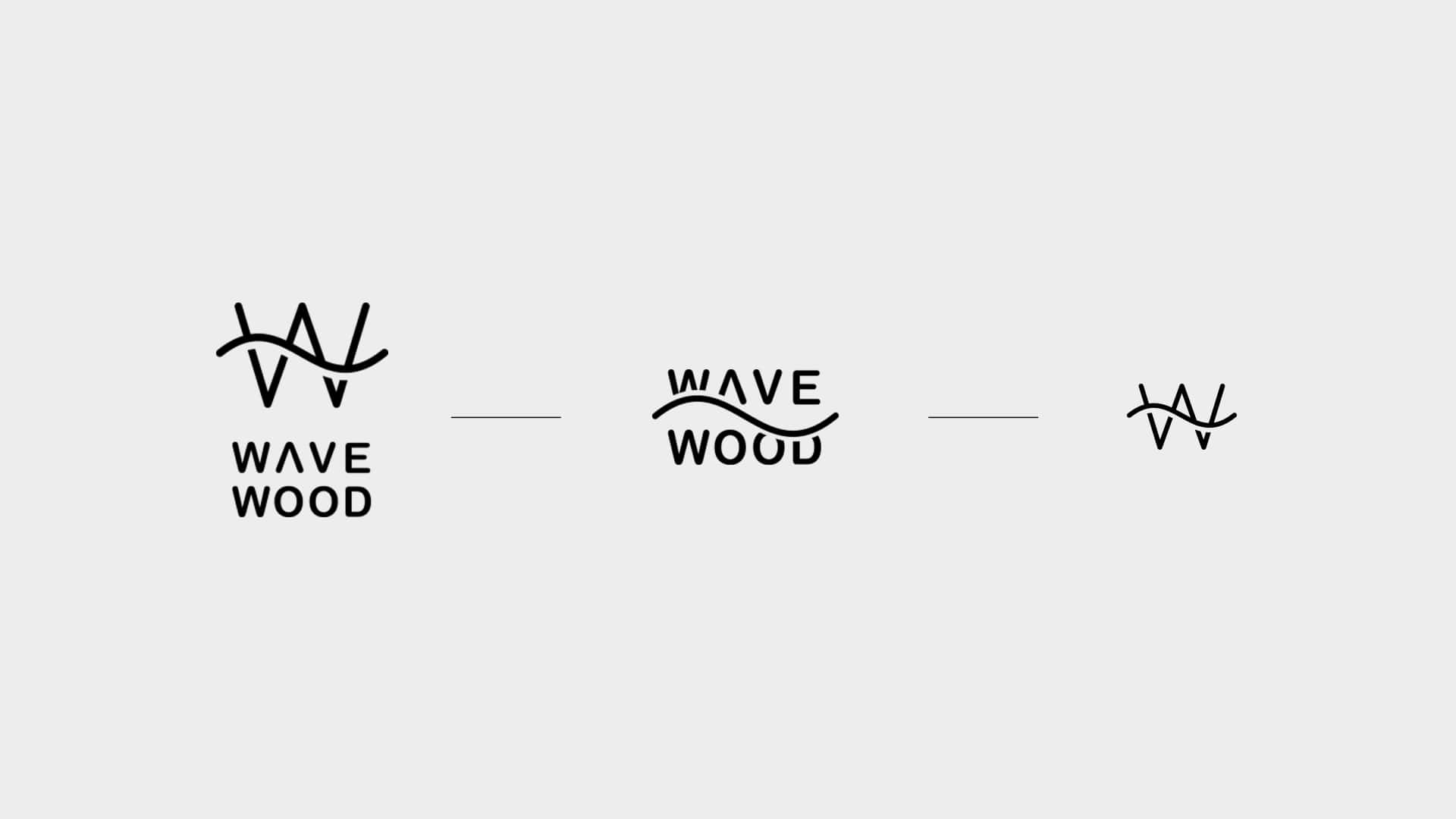 wave wood logo creation